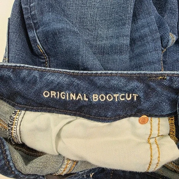 Mens Dark Wash Bootcut Jeans 26x28 Stretch Denim Casual Everyday Wear - Picture 9 of 16